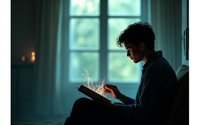 Person thoughtfully solving a puzzle, brain connections visible