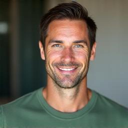 Portrait of Marcus Thorne, focused Pilates instructor