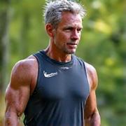 Before and after photo of David L. showing improved athletic physique